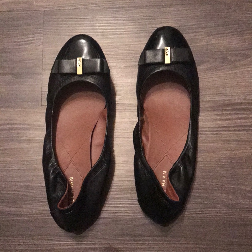 Cole Haan black flats